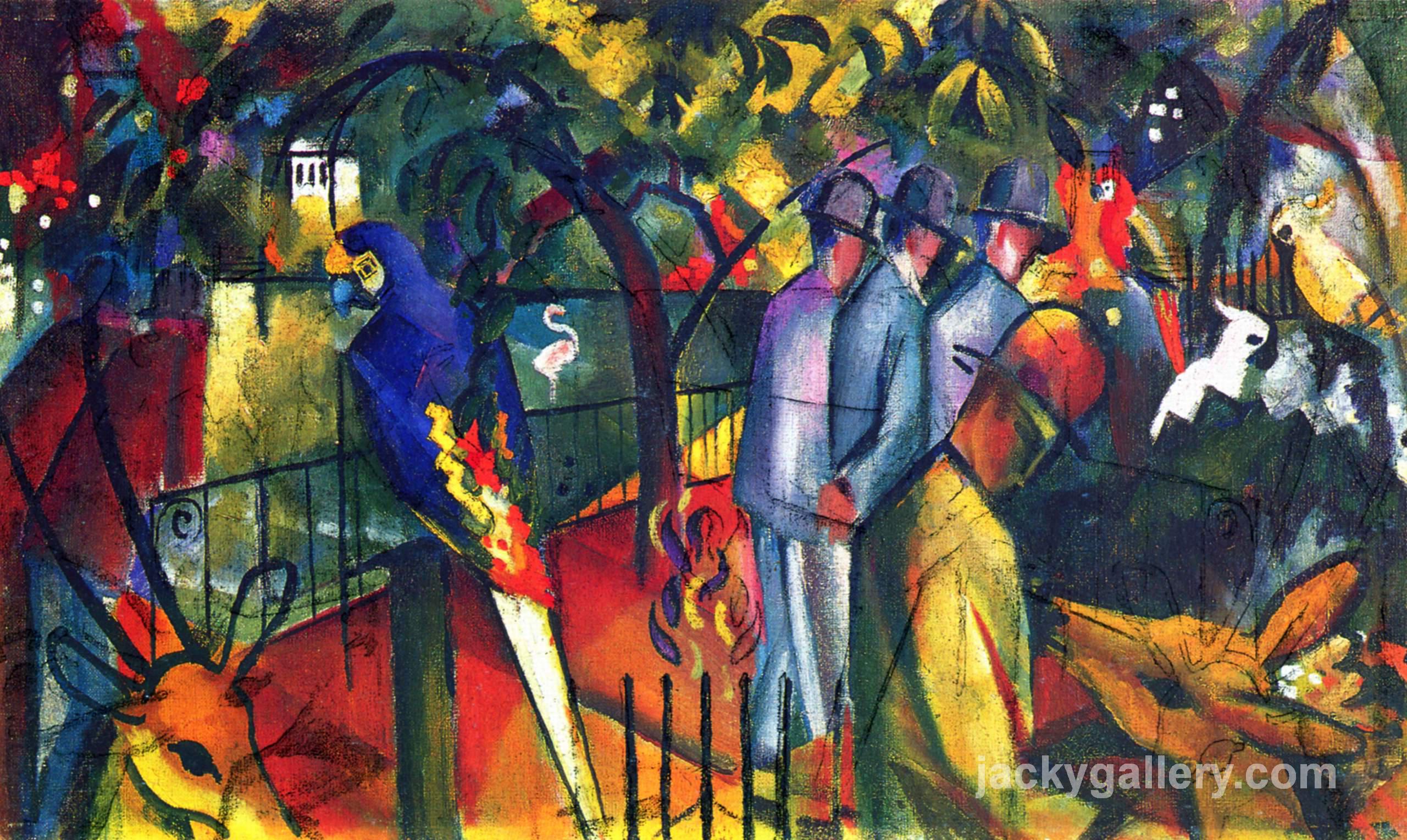 Zoological Garden I, August Macke painting